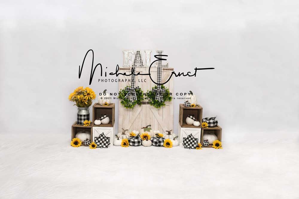 Kate Fall Backdrop Wreath Sunflowers Designed By Michele Ernst Photography