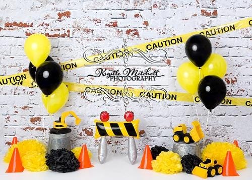 Kate Construction Fun Backdrop Designed By Krystle Mitchell Photography