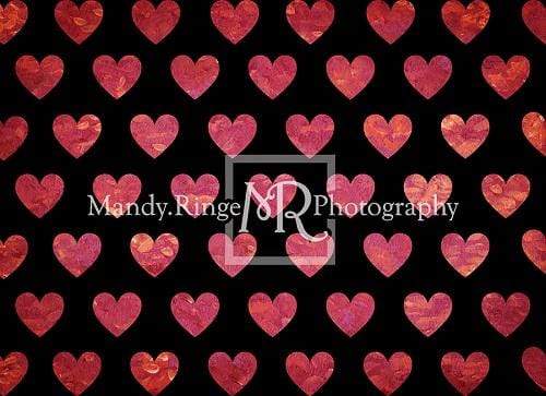 Katebackdrop鎷㈡綖Kate Painted Heart Pattern Valentines Backdrop Designed By Mandy Ringe Photography