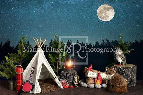 Katebackdrop£ºKate Camping at Night Children Backdrop Designed By Mandy Ringe Photography