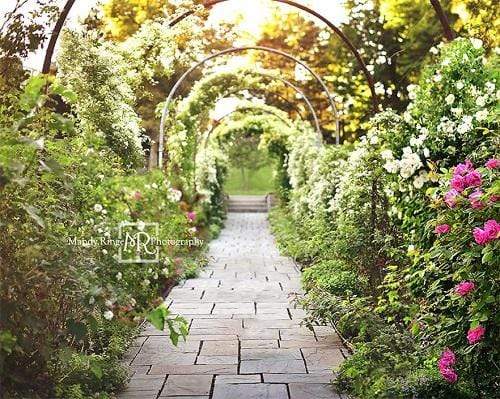 Katebackdrop鎷㈡綖Kate Spring Secret Garden Path Backdrop Designed By Mandy Ringe Photography