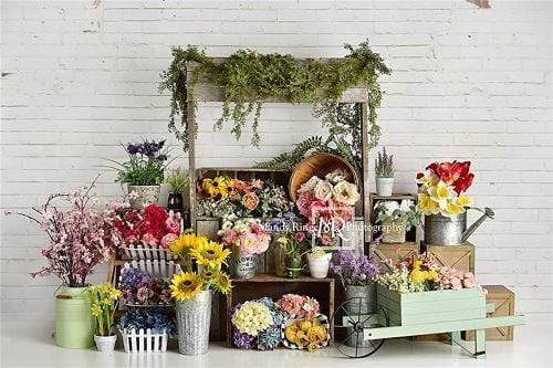 Katebackdrop鎷㈡綖Kate Spring Flower Stand Backdrop Designed By Mandy Ringe Photography