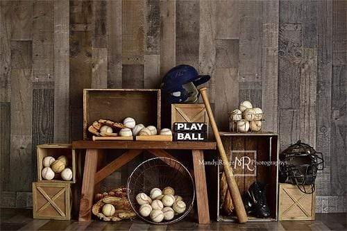 Katebackdrop£ºKate Vintage Baseball Sports Backdrop Designed By Mandy Ringe Photography