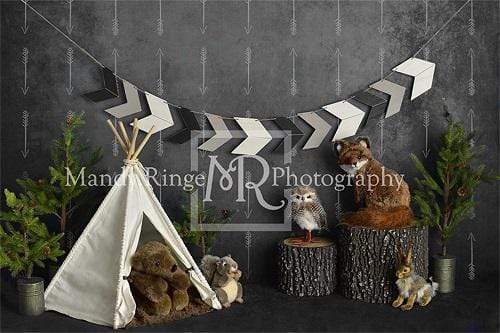 Katebackdrop鎷㈡綖Kate Wild Birthday with Animals Children Backdrop Designed By Mandy Ringe Photography