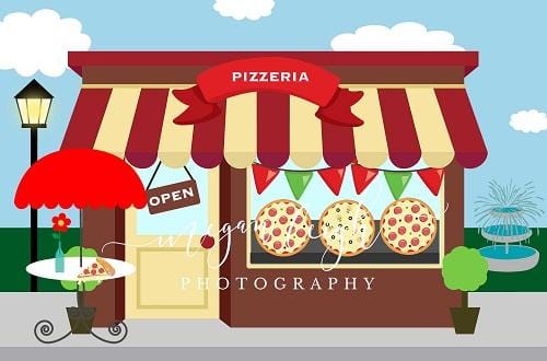 Kate Pizzeria Backdrop Designed by Megan Leigh Photography