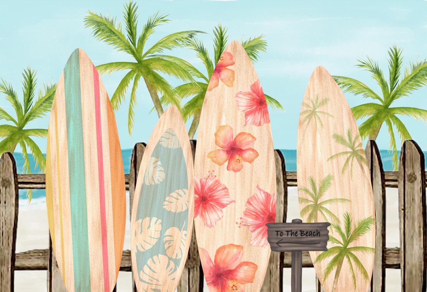 Katebackdrop鎷㈡綖Kate Surfboards Summer Children Backdrop Designed by Megan Leigh Photography