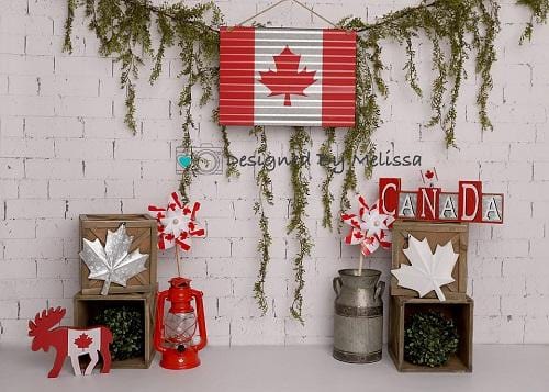 Kate Canada Day Flag Backdrop Designed by Melissa King