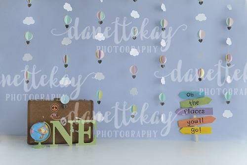Katebackdrop鎷㈡綖Kate 1st Birthday Children Travel Backdrop for Photography Designed by Danette Kay Photography