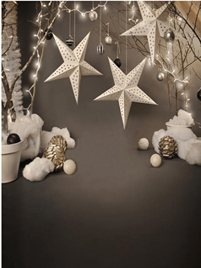 Kate Children Grey Star Photography Backdrops for Christmas photos deco - Katebackdrop