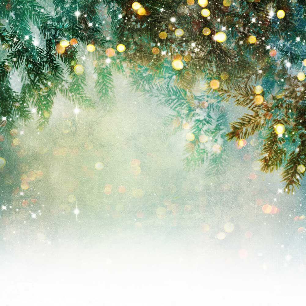 Katebackdrop鎷㈡綖Kate Fantasy Christmas Pine tree branch winter Bokeh Backdrops for Photography