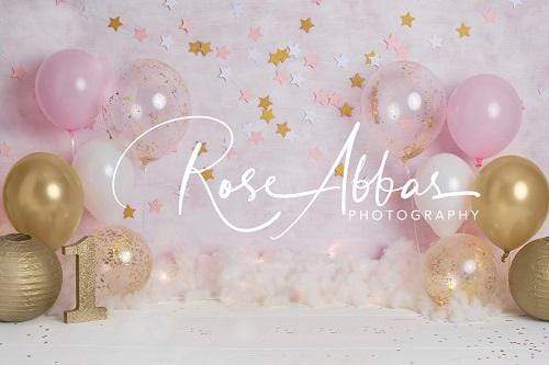 Katebackdrop£ºKate Birthday Children Balloons Pink Backdrop Designed By Rose Abbas