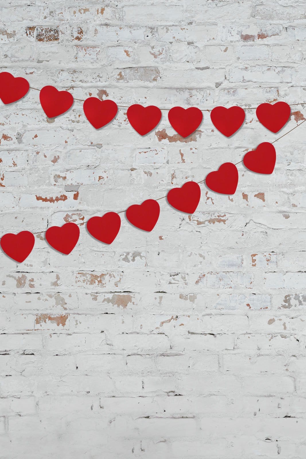 Kate Retro Brick Valentines Backdrop Designed by Jerry_Sina