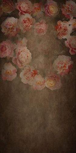 Katebackdrop鎷㈡綖Kate Fine Art Retro Flowers Backdrop Designed By JS Photography
