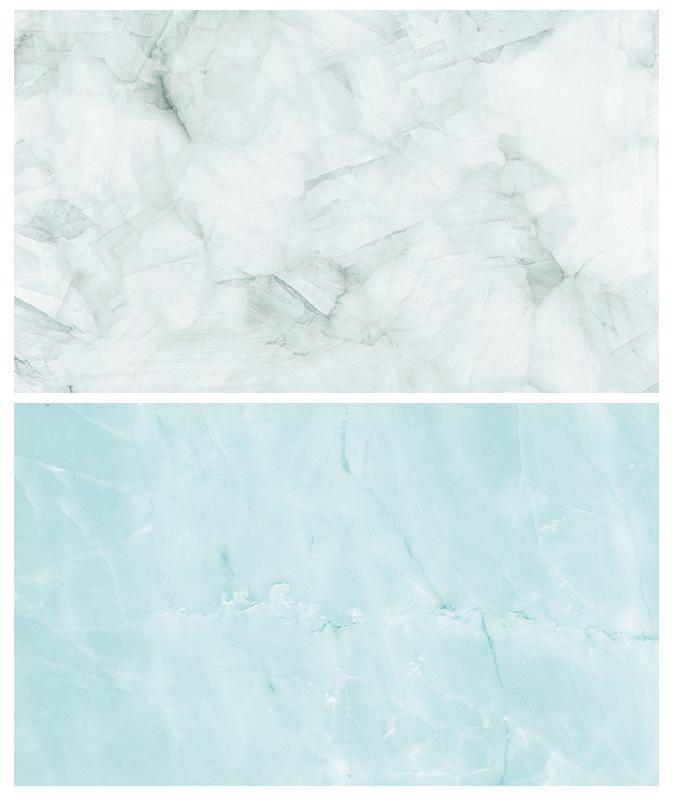 Kate 57x87cm Blue/gray Marble Double-Sided Paper Backdrop Waterproof for Food Photography