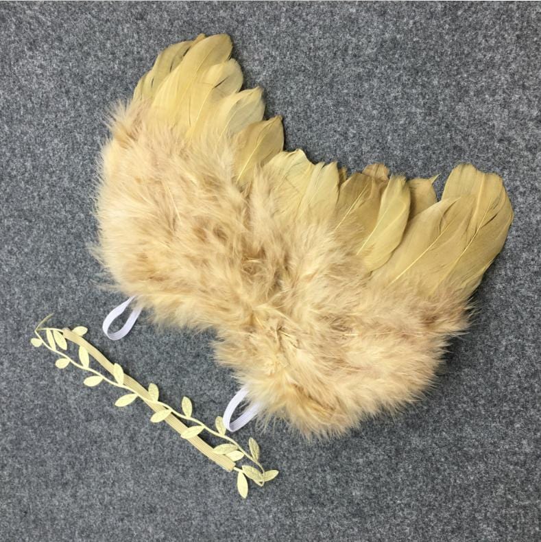 Kate Angel Feather Wings with Headband Band Baby Photo Props - Kate Backdrop