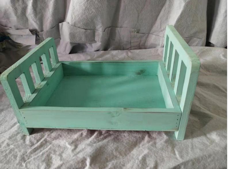 Kate Baby Cot Small Wooden Bed for Newborn Baby Photo Props Photography - Kate Backdrop