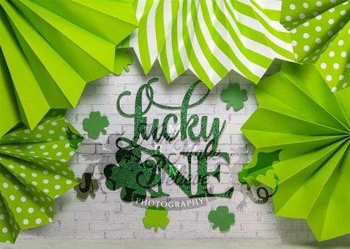 Katebackdrop鎷㈡綖Kate St. Patrick's Day Backdrop Lucky One Designed by Mini MakeBelieve
