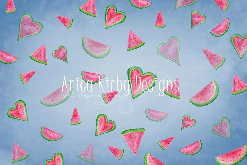 Katebackdrop£ºKate Watermelon Faded Love Backdrop designed by Arica Kirby