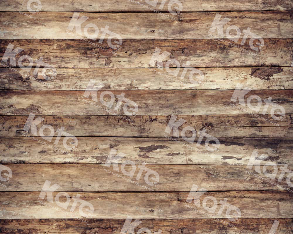 Kate Old Retro Wood Rubber Floor Mat