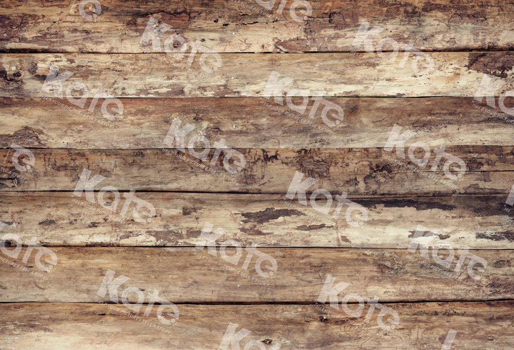 Kate Old Retro Wood Rubber Floor Mat