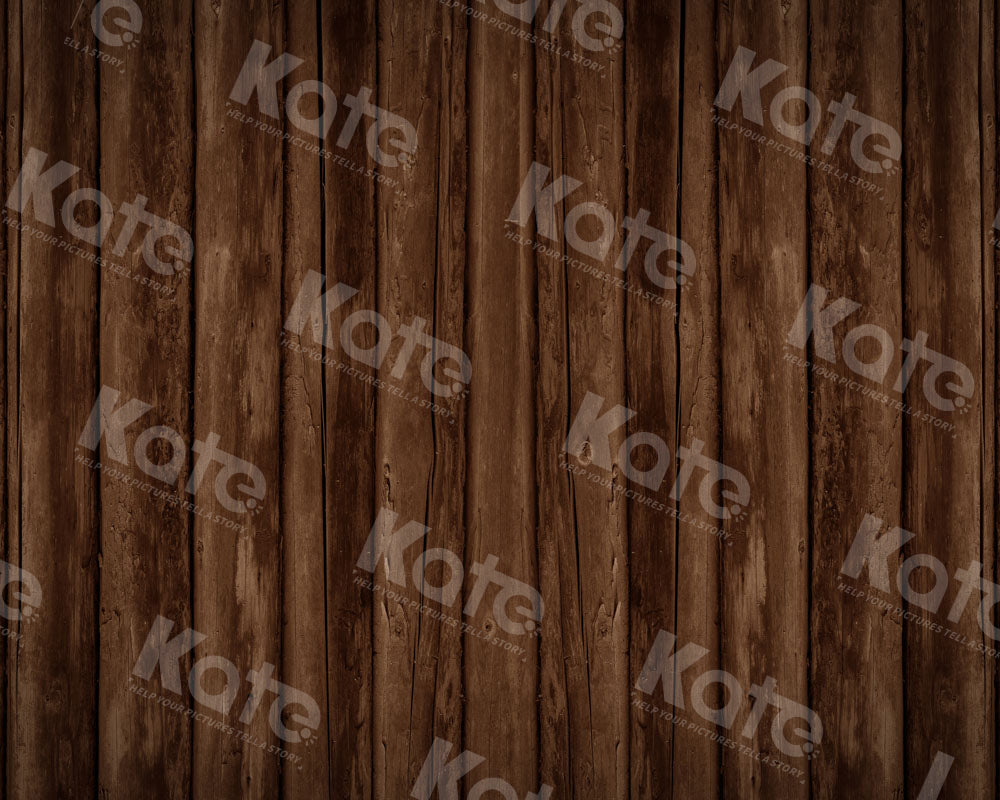 Kate Brown Old Wood Grain Rubber Floor Mat