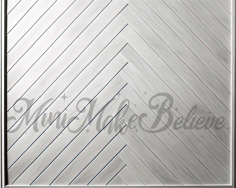 Kate White Parquet Floor Mat for Photography designed by Mini MakeBelieve