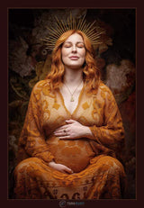 Kate Fine Art Retro Floral Backdrop for Maternity Photography - Kate Backdrop