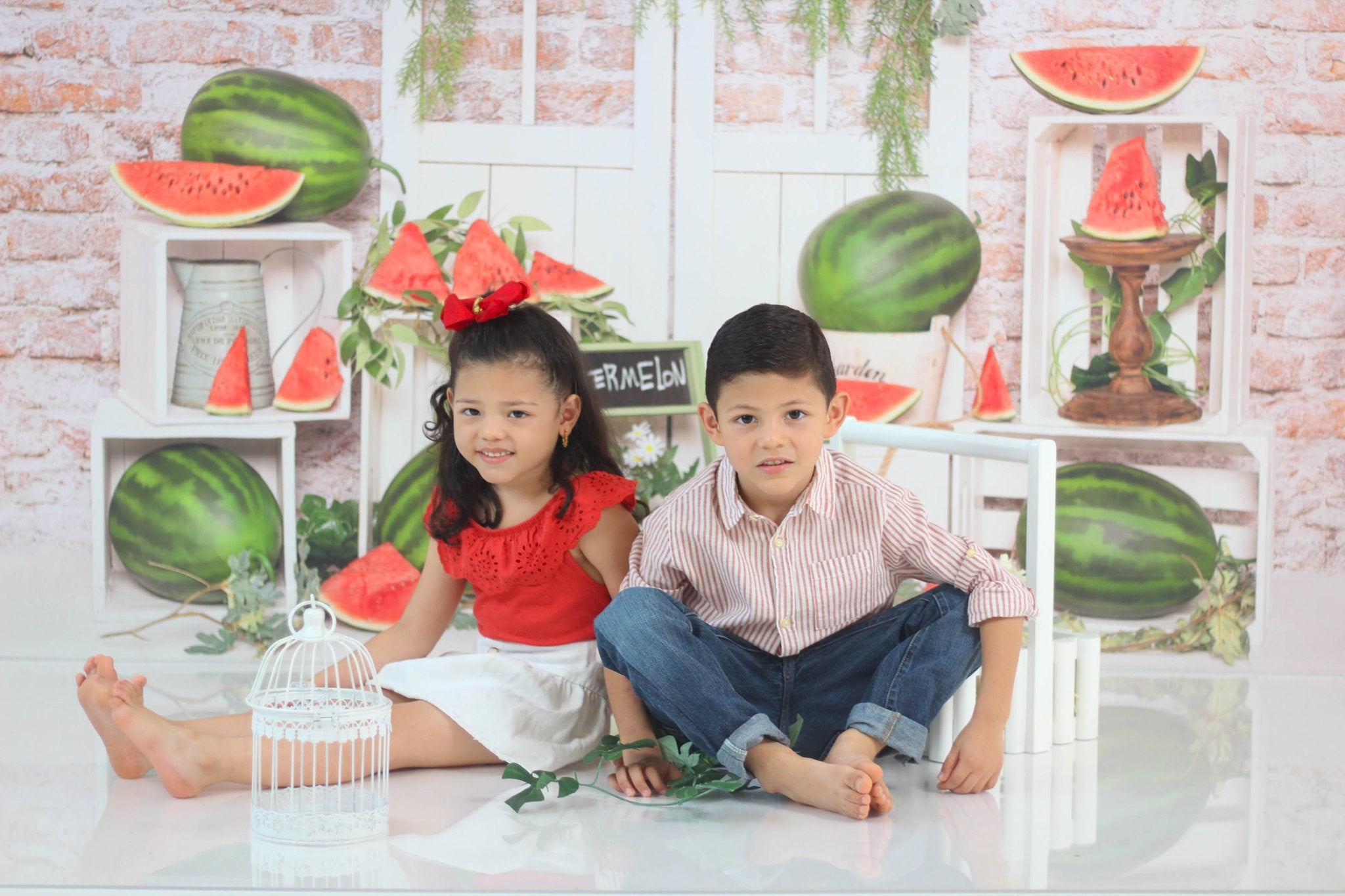 Kate Summer Cake Smash Watermelon Backdrop Designed by Emetselch - Kate Backdrop