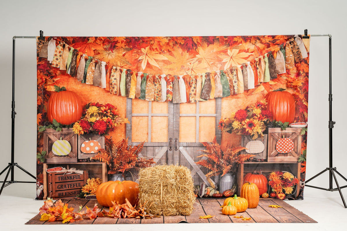 Rustic Fall Backdrop Autumn Harvest Rustic Fall Backdrop