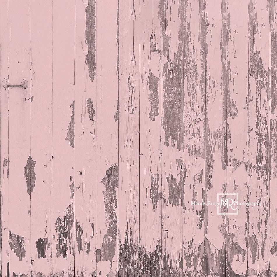 Kate Shabby Pink Barn Wood Backdrop Designed by Mandy Ringe Photography
