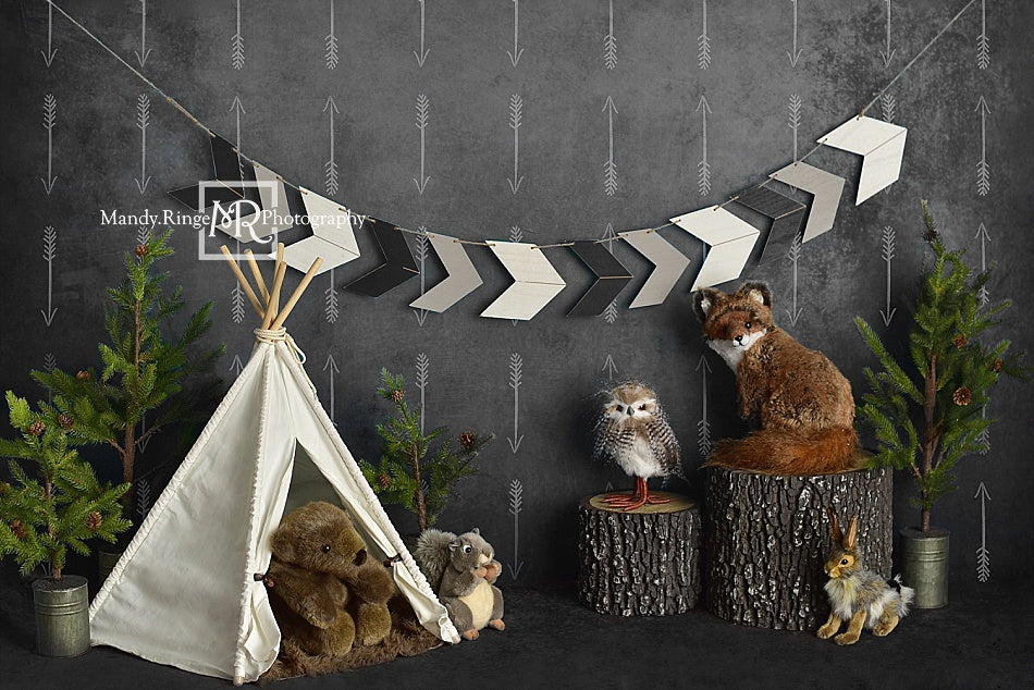 Kate Wild Birthday with Animals Children Backdrop Designed By Mandy Ringe Photography - Kate Backdrop
