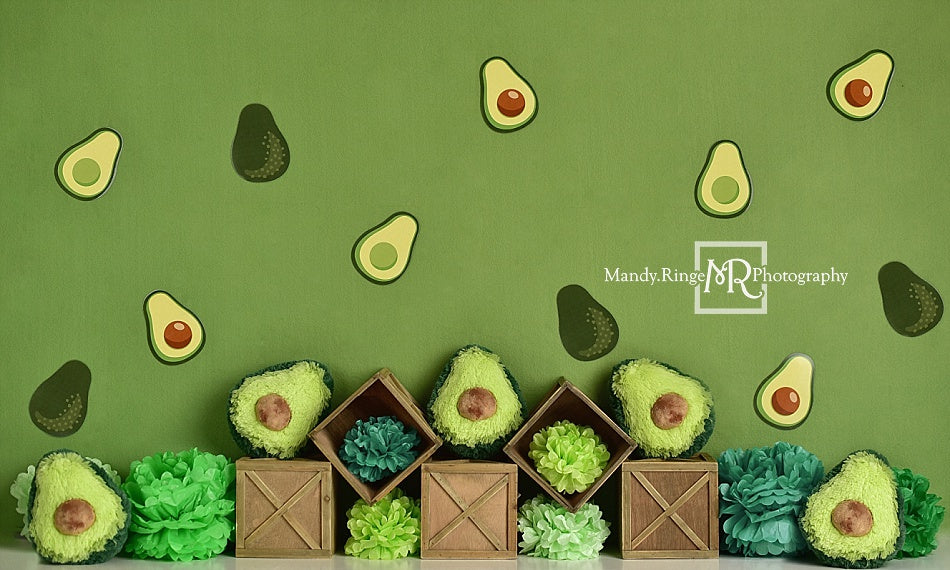 Kate Green Avocado Party Children Backdrop Designed By Mandy Ringe Photography