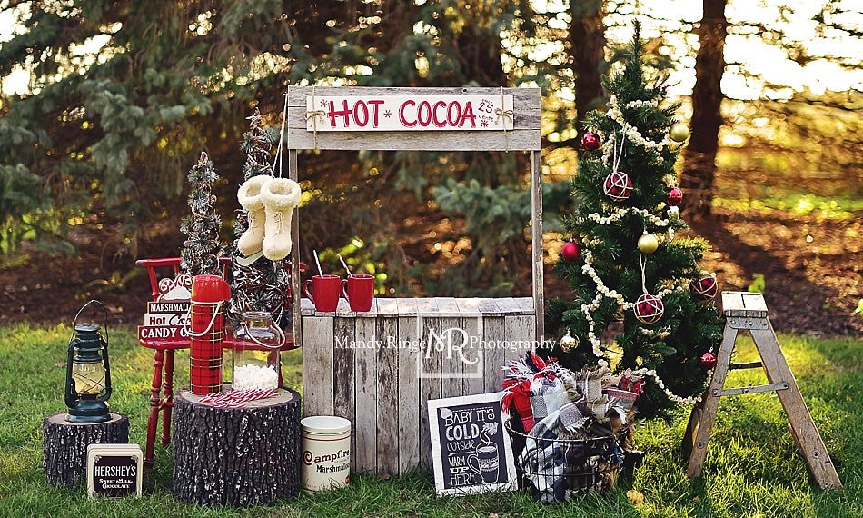 Kate Hot Cocoa Stand Backdrop Designed by Mandy Ringe Photography