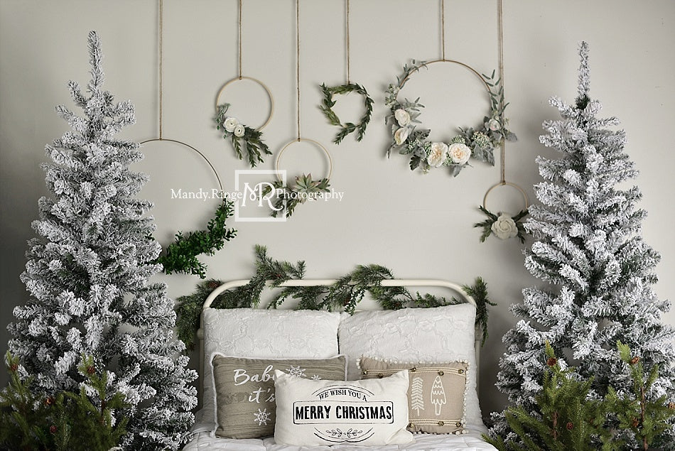 Kate Christmas/Winter Bed Backdrop Designed by Mandy Ringe Photography