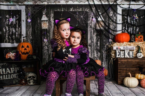 Kate Spooky Halloween Barn Backdrop for Photography