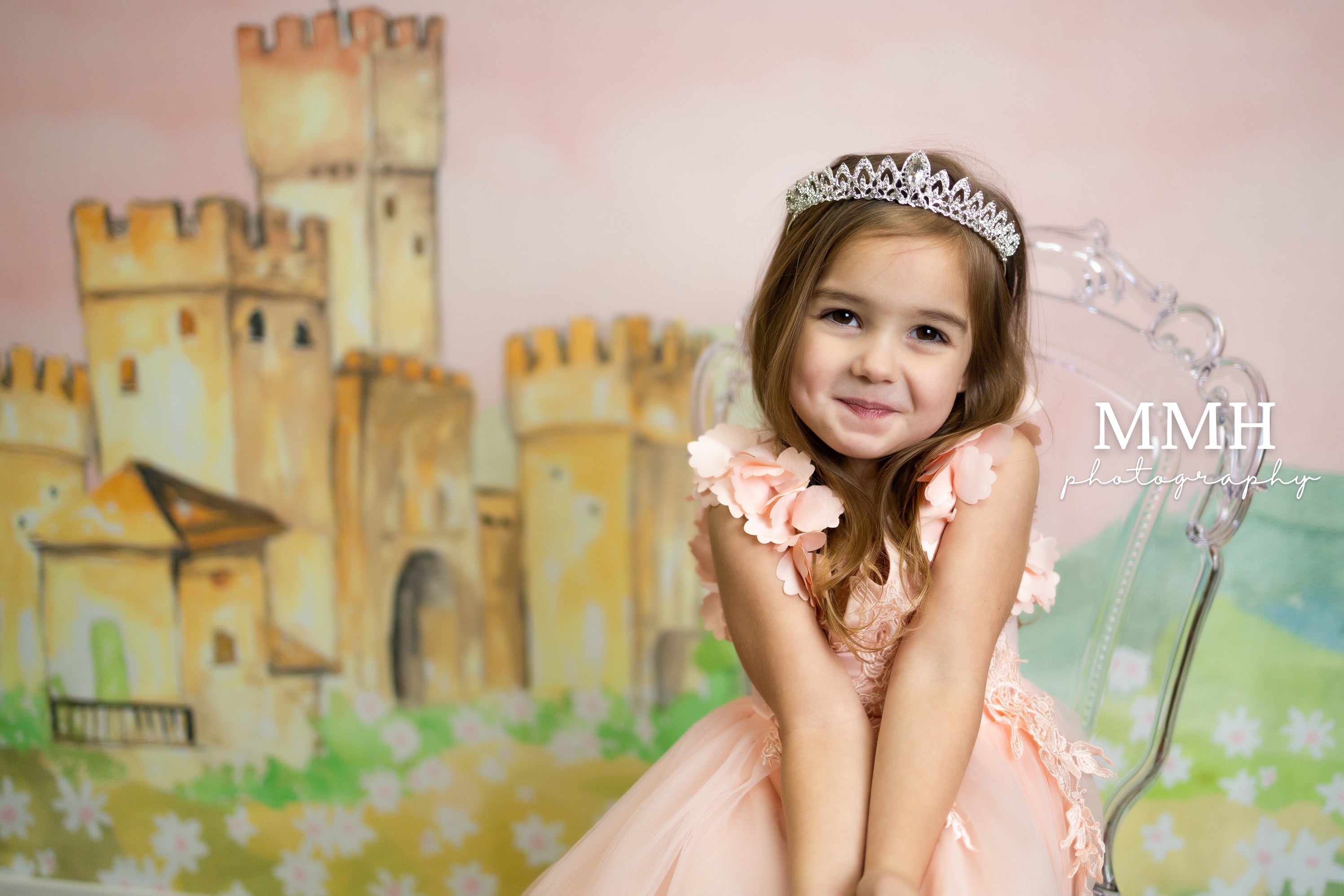Kate Once Upon a Time - Princess Castle Backdrop Designed by Melissa McCraw-Hummer