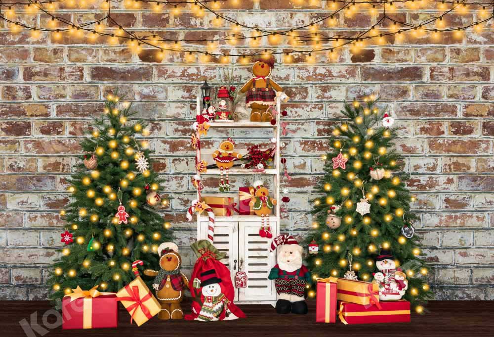 Kate Christmas Shelf Backdrop Trees Gifts Designed by Emetselch