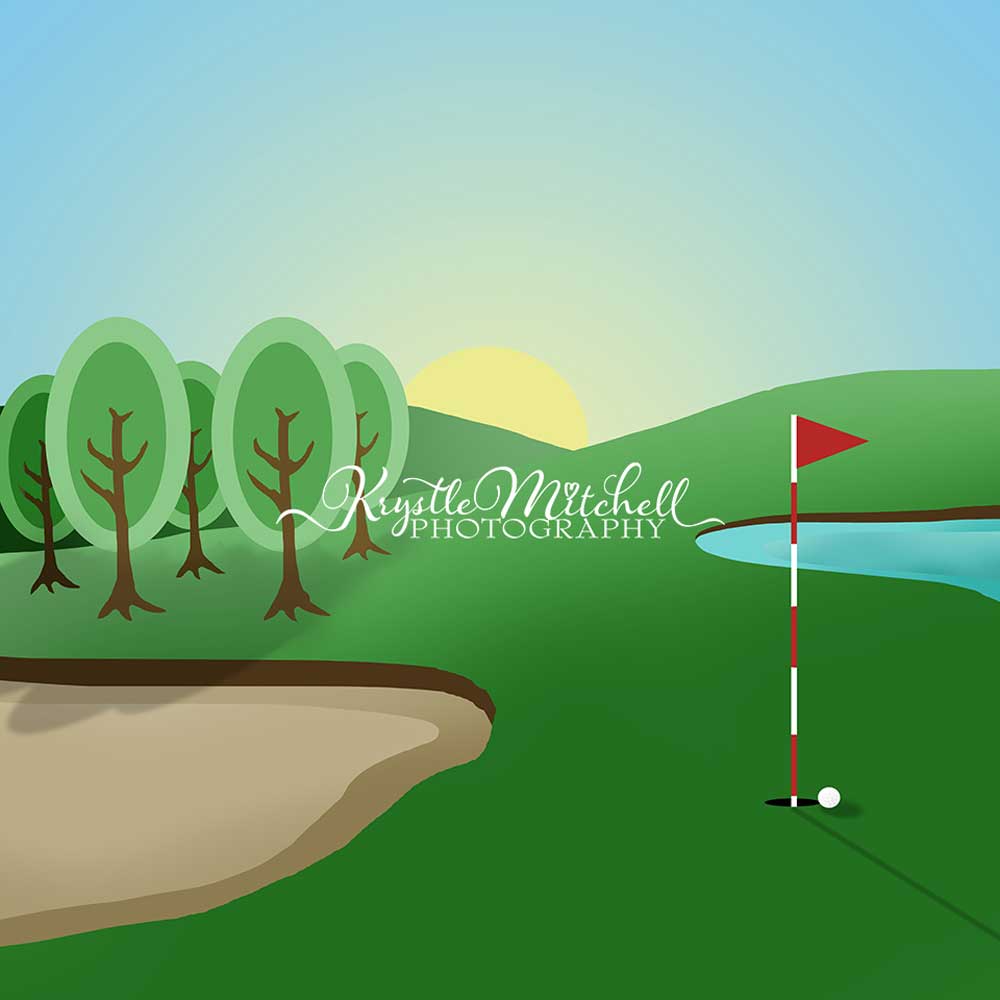 Kate Sports Backdrop Hole In One Golf Par-Tee Designed By Krystle Mitchell Photography