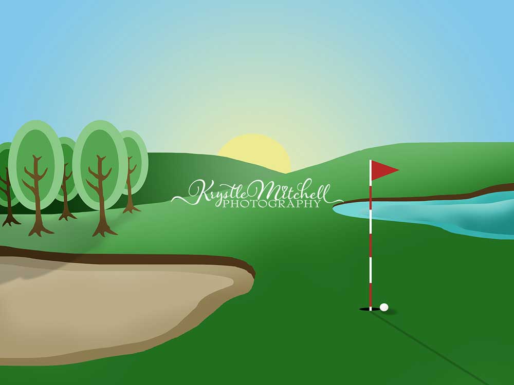 Kate Sports Backdrop Hole In One Golf Par-Tee Designed By Krystle Mitchell Photography
