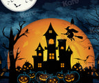Kate Halloween Night Backdrop Castle for Photography