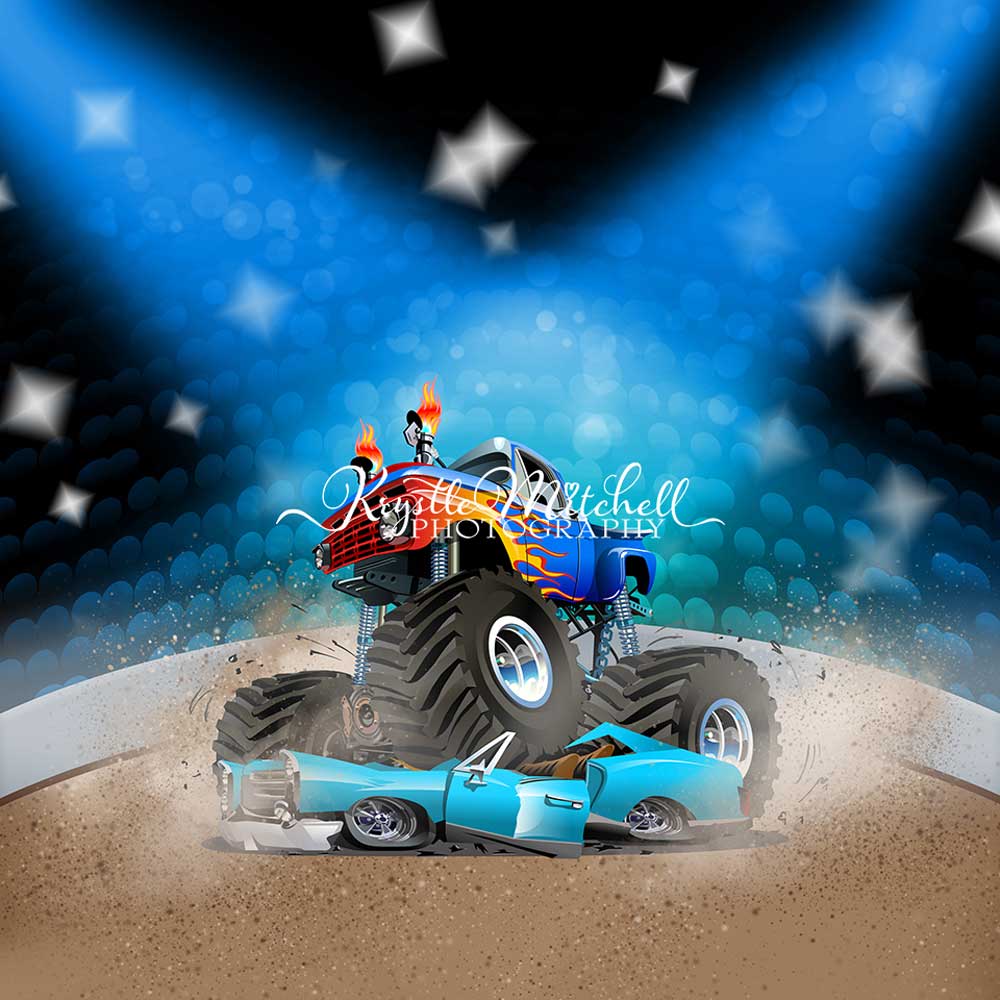 Kate Competition Backdrop Monster Truck Designed By Krystle Mitchell Photography