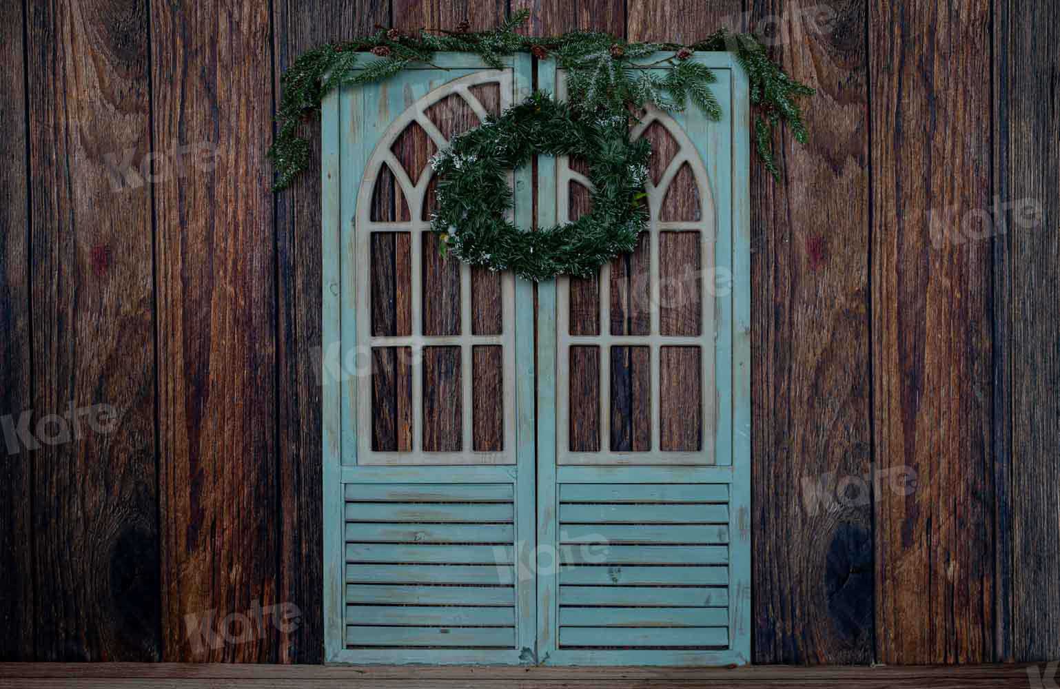 Kate Christmas Barn Door Backdrop Designed by Emetselch
