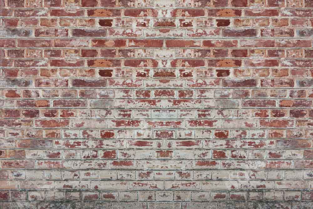 Kate Retro Brick Wall Backdrop Old Designed by Kate Image
