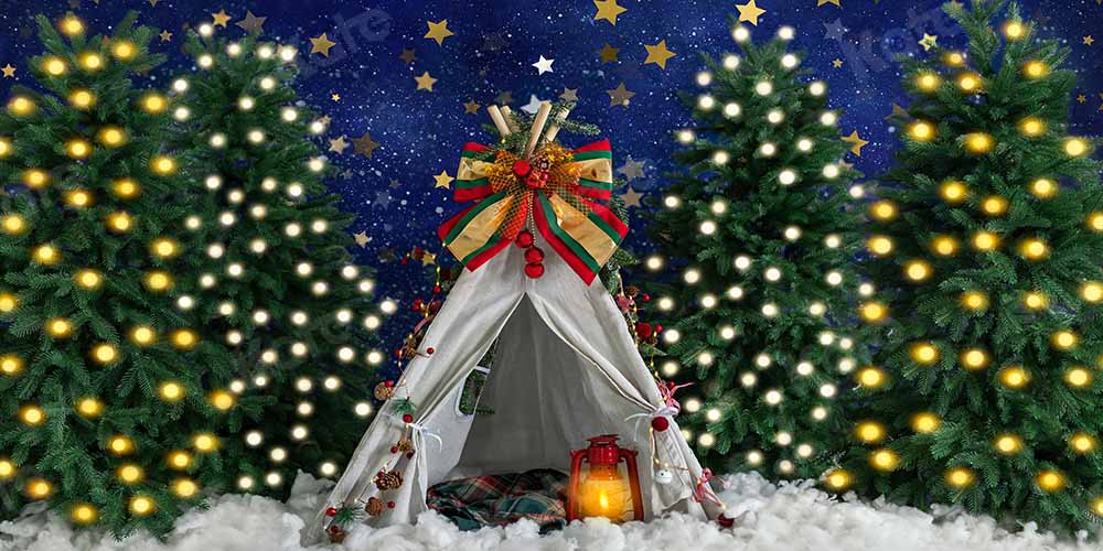 Kate Christmas Winter Backdrop Tent Star Night Designed by Emetselch