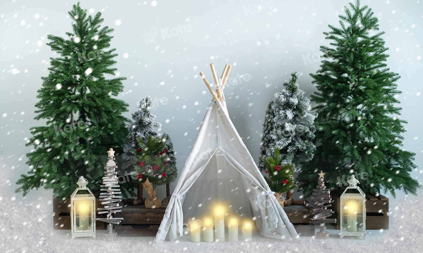 Kate Christmas Snow Tent Backdrop Designed by Emetselch