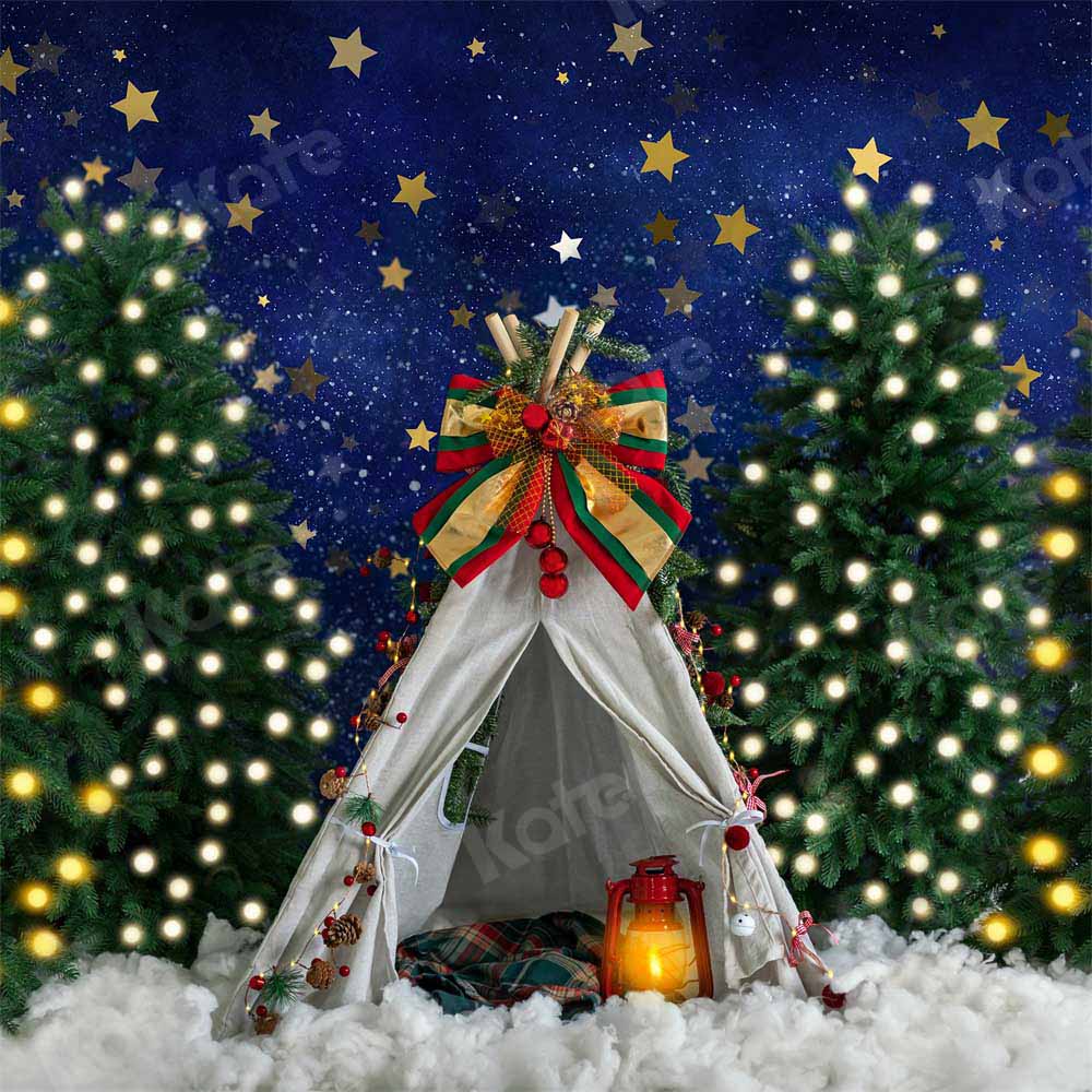 Kate Christmas Winter Backdrop Tent Star Night Designed by Emetselch