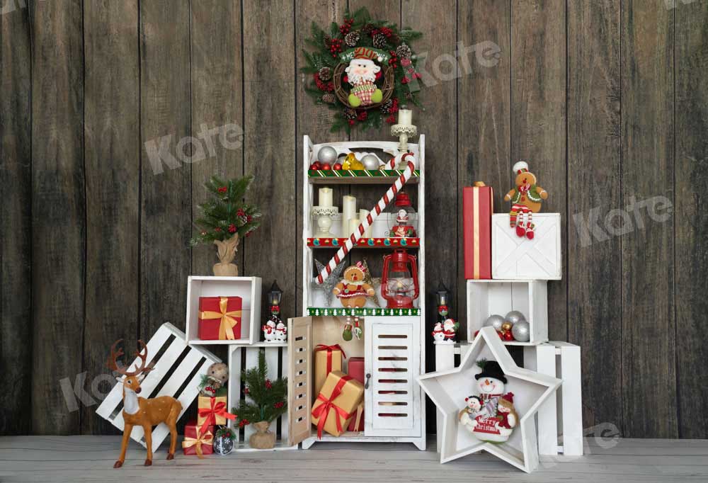 Kate Christmas Shelf Backdrop Toys Gifts Winter Designed by Emetselch