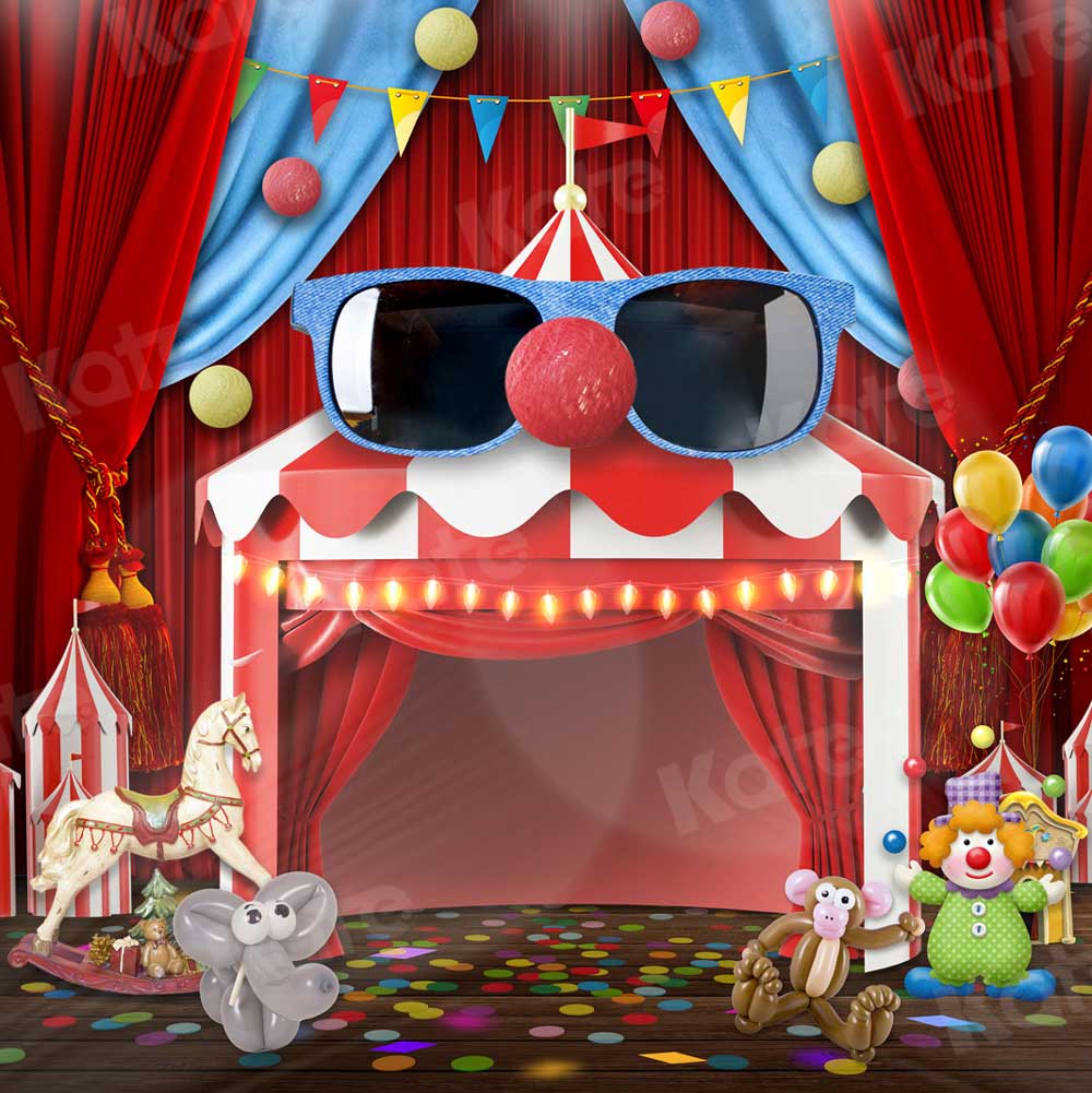 Kate Circus Carnival Backdrop Children Balloon for Photography