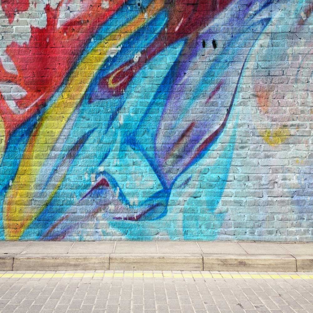 Kate Graffiti Wall Backdrop Watercolor for Photography