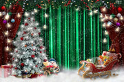 Kate Christmas Gifts Backdrop Green for Photography